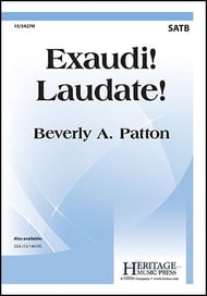 Exaudi Laudate SATB choral sheet music cover Thumbnail